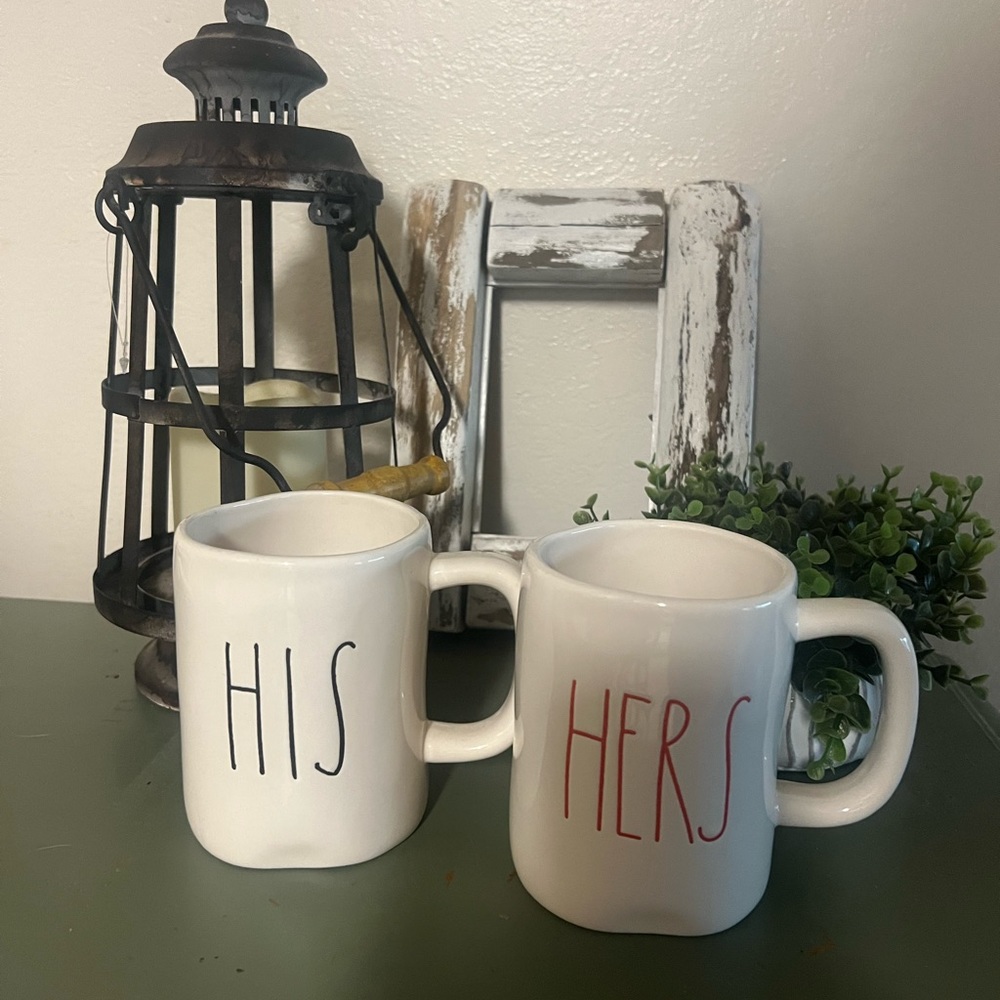 RAE DUNN HIS AND HER MUGS